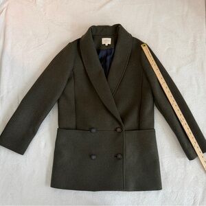 Sezane James coat Olive Green